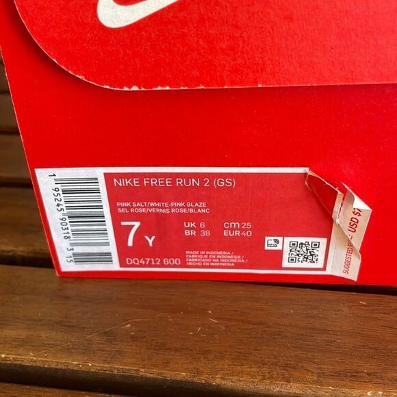 Nike Free Run 2 (GS)Pink Big Kid 7Y/Women Size 8.5(DQ4712-600) - Picture 11 of 13